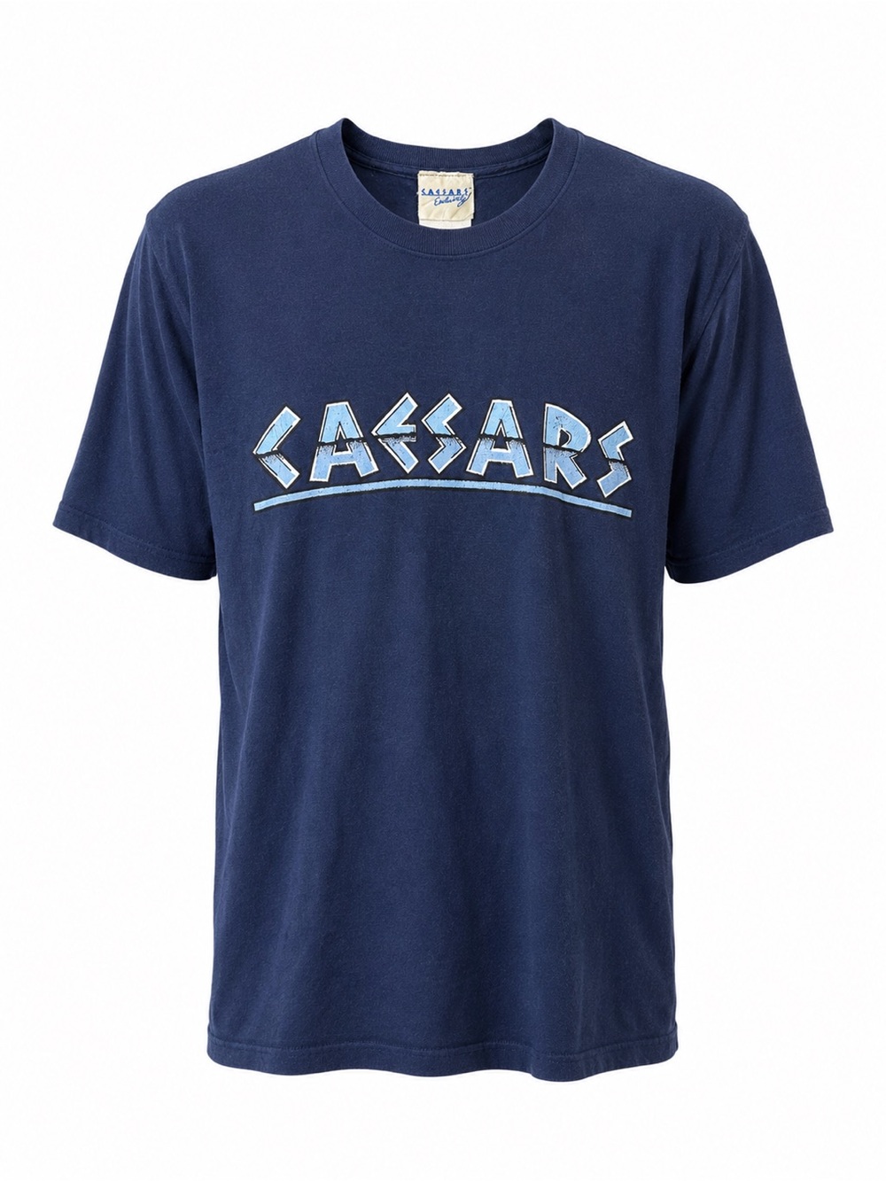 VINTAGE Caesars Palace Resort T-Shirt Navy Blue Single Stitch Graphic USA Made